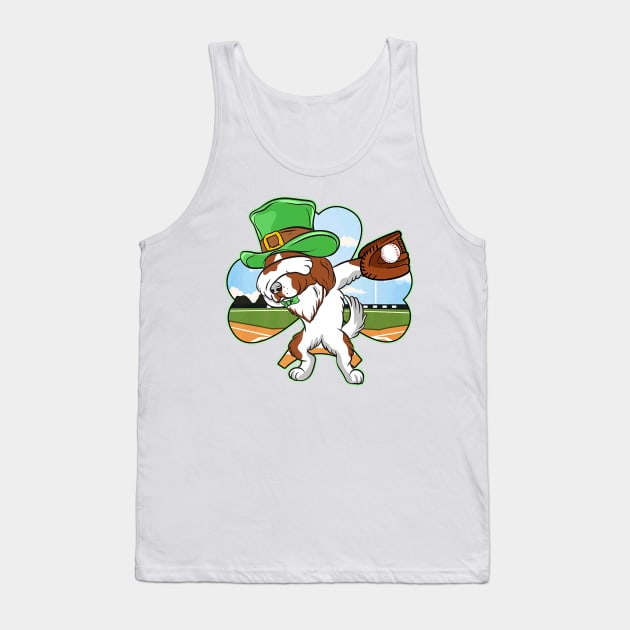 Dabbing Leprechaun Irish Setter Baseball St Patricks Tank Top by Macy XenomorphQueen